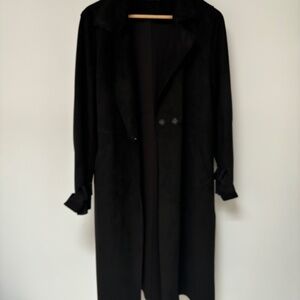 Zara Faux Suede Trench, Medium